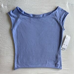 Urban outfitters boatneck cropped tee